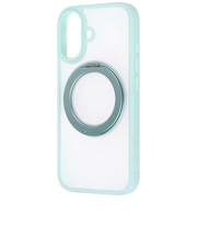 レイアウト iPhone 17 HBケース シルキーマット マグ充電対応 リング付/ブルーRTP61BS11A