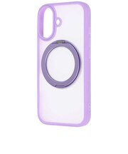 レイアウト iPhone 17 HBケース シルキーマット マグ充電対応 リング付/パープルRTP61BS11V