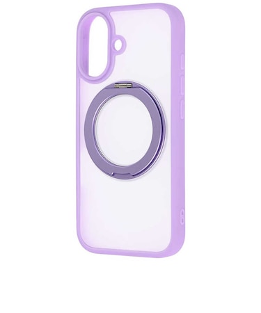 レイアウト　iPhone 17 HBケース シルキーマット マグ充電対応 リング付/パープルRTP61BS11V