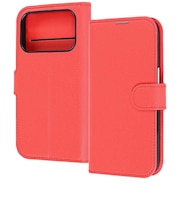 レイアウト　iPhone 17 Pro 手帳型レザーケース シンプル マグネット/レッドRTP62ELC1R