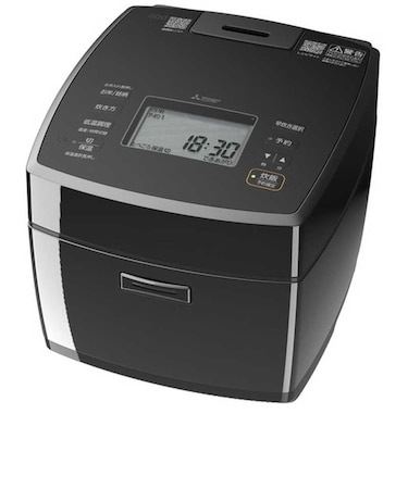 三菱電機　炊飯器 5.5合 炭炊釜（5層厚釜） IHジャー 銘柄芳潤炊き ダブル備長炭コート「熾火（おきび）」 黒曜（こくよう）NJVP10JB
