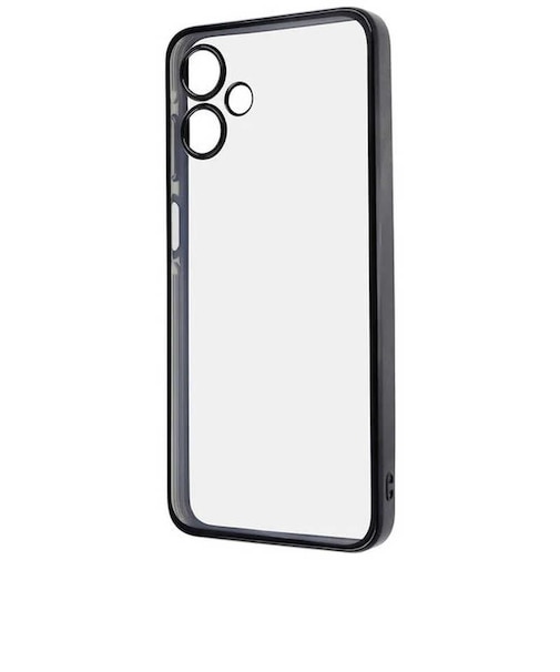レイアウト　Galaxy A25 5G Like standard 精密設計 カメラ保護 衝撃吸収 バンパー メタリック TPUソフトケース / ブラックRTGA25PFC2BM