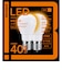 ビックアイデア　LED電球 E17 一般電球形 40W相当 電球色 2個 広配光タイプ 【安心5年保証】LDA4LGE17SK40XBIT2P
