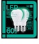ビックアイデア　LED電球 E17 一般電球形 60W相当 昼白色 2個 広配光タイプ 【安心5年保証】LDA6NGE17SK60XBIT2P
