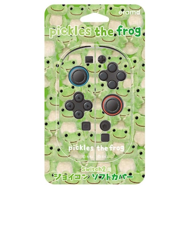 エラムド　eramd Switch2用ジョイコン ソフトカバー かえるのピクルス フォトベーシックSwitch2ｼﾞｮｲｺﾝｶｴﾙﾉﾌｫﾄ