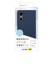 トリニティ　arrows We2後継 ［Smart FlipNote］ 薄型スマートフリップノートケース ネイビーTRAR26WFNSLNV