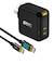 AOHI　PD-USB充電器 ケーブルセット Magcube PRO 100W USB C×2ポート PC/タブレット/携帯電話 100W急速充電 ブラックRE-JEMP100BL2