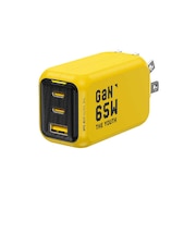 AOHI　THE YOUTH PD 65W USB C×2ポート USB A×1ポート PC/タブレット/携帯電話 65W急速充電 イエローRE-JEYTP65YL1