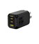 AOHI　THE YOUTH PD 65W USB C×2ポート USB A×1ポート PC/タブレット/携帯電話 65W急速充電 ブラックRE-JEYTP65BL1