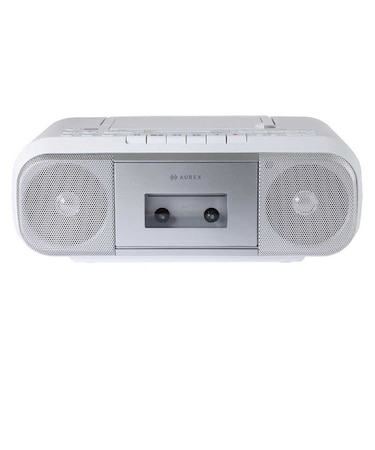 東芝　CDラジカセ AUREX ［ワイドFM対応］ シルバーAXKCRR60S