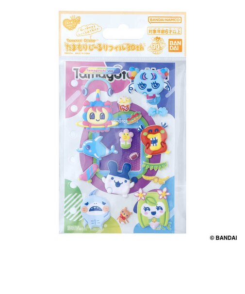 バンダイ　たまもりしーるリフィル30th Tamagotchi Uniセットﾀﾏﾓﾘ30THTAMAGOUNI