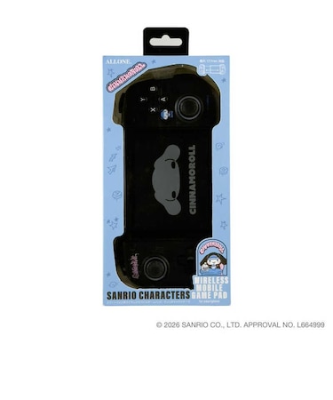 アローン スマホ用モバイルゲームパッド サンリオキャラクターズ シナモロール ALLONEALGMOGPADSCN<br>★こちらの商品は人気商品のため、色違い・仕様違い等含め「一家族1台限り」でのご協力をお願いしております。