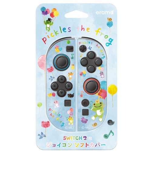 エラムド eramd Switch2用ジョイコン ソフトカバー かえるのピクルス バルーンSwitch2ジョイコンカエルバルー<br>★こちらの商品は人気商品のため、色違い・仕様違い等含め「一家族1台限り」でのご協力をお願いしております。