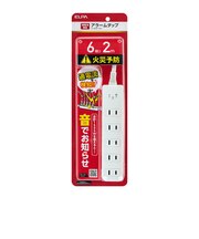 ELPA コード付きアラームタップ6P2mWBA62W
