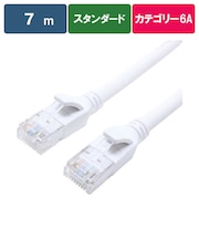 ビックアイデア　LANケーブル Cat6A スタンダード 7m ［7m / カテゴリー6A / スタンダード］ ホワイトBIMLC6A1STD700W