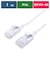 ビックアイデア　LANケーブル Cat6A スリム 1m ［1m / カテゴリー6A / スリム］ ホワイトBIMLC6A1SLM100W