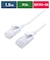 ビックアイデア　LANケーブル Cat6A スリム 1.5m ［1.5m / カテゴリー6A / スリム］ ホワイトBIMLC6A1SLM150W