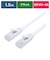 ビックアイデア　LANケーブル Cat6A フラット 1.5m ［1.5m / カテゴリー6A / フラット］ ホワイトBIMLC6A1FL150W