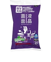 ナカバヤシ Digio 液晶画面用ウェットタイプクリーナー(大判タイプ・20枚)DGCWL3020