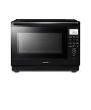 東芝　角皿式スチームオーブンレンジ 26L フラット 石窯ドーム ハイアングル赤外線センサー ブラックERD70CK