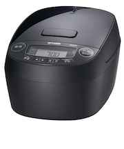 タイガー　炊飯器 5.5合 炊きたて 圧力IHジャー 遠赤3層土鍋コート釜 グロスブラックJPVM100