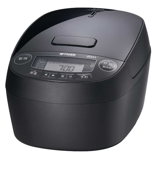 タイガー　炊飯器 5.5合 炊きたて 圧力IHジャー 遠赤3層土鍋コート釜 グロスブラックJPVM100
