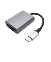 ナカバヤシ　USR-CSD1/DS USB3.2Gen1 USB Type-Cカードリーダー アルミ製 ケーブル長6cmタイプ ［USB3.0 /スマホ・タブレット対応］USRCSD1DS