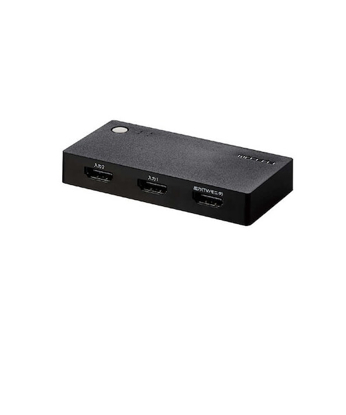 エレコム　HDMI切替器/2入力1出力/ケーブルなしモデル/ブラックDHSWL2CBK