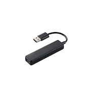 エレコム USBHUB2.0/バスパワー/4ポート/ブラックU2HA421BXBK