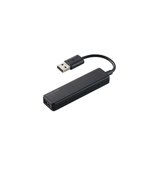 エレコム　USBHUB2.0/バスパワー/4ポート/ブラックU2HA421BXBK