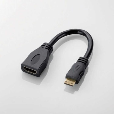 エレコム　HDMI変換・延長プラグ ブラック [0.1m /HDMI⇔miniHDMI /スタンダードタイプ]ADHDAC2BK