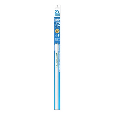 ヤザワ　LED直管20型 昼光色 グロー式 環境に優しいガラス製 明るさ1260lm 6500K ［G13 / 20形 / 昼光色 / 1本］LDF20D/7/12/3