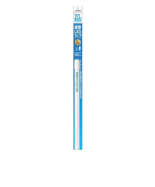 ヤザワ　LED直管20型 昼光色 グロー式 環境に優しいガラス製 明るさ1260lm 6500K ［G13 / 20形 / 昼光色 / 1本］LDF20D/7/12/3