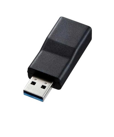 サンワサプライ　[USB-A オス→メス USB-C]3.1変換アダプタ ブラックADUSB29CFA