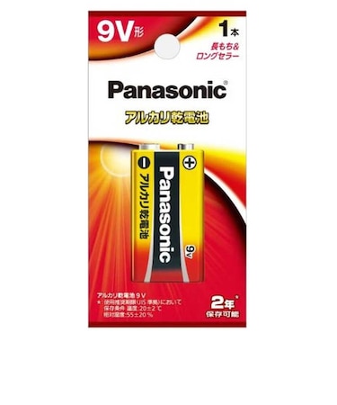 パナソニック　アルカリ乾電池 (9V形) 1本 ブリスター6LR61XJ1B