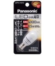 パナソニック　LED小丸電球 ホワイト [E12/電球色/ナツメ球形]LDT1LHE12