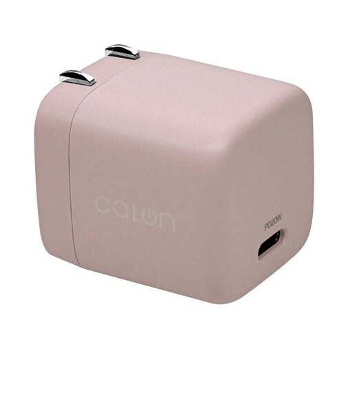 ラスタバナナ　calon AC充電器 Type-Cポート PD20W ［1ポート /USB Power Delivery対応］ スモーキーピンクRACC20W05SPK