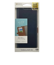 ラスタバナナ　Galaxy A25 5G 薄型手帳サイドマグネットケース 衝撃吸収 ネイビー×ブラウン8714GA25BSMNVB