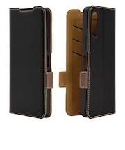 ラスタバナナ arrows We3 薄型手帳サイドマグネットケース BK×BR ブラック×ブラウン9483FAW3BSMBKB
