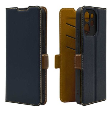 ラスタバナナ　OPPO Reno15 A 薄型手帳サイドマグネットケース NV×BR ネイビー×ブラウン9534OR15ABSMNVB