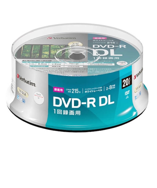 VERBATIMJAPAN　録画用DVD-R DL 8.5GB 20枚(スピンドル)VHR21HP20SD1B