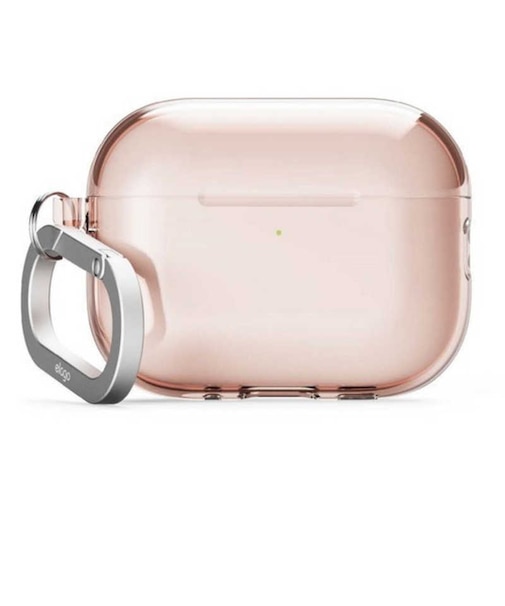 ELAGO　AirPods Pro3 対応 ケース クリア 耐衝撃 落下防止 カラビナ 付 おしゃれ カバー ワイヤレス充電 対応 ラブリーピンクEL_A3PCSTPHZ
