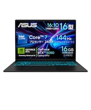 ASUS　ゲーミングノートパソコン Gaming V16 [ RTX 5050 / 16型 / Win11 Home / Core 7 / 16GB / 512GB ] ブラック V3607VHC7165R5050BKS