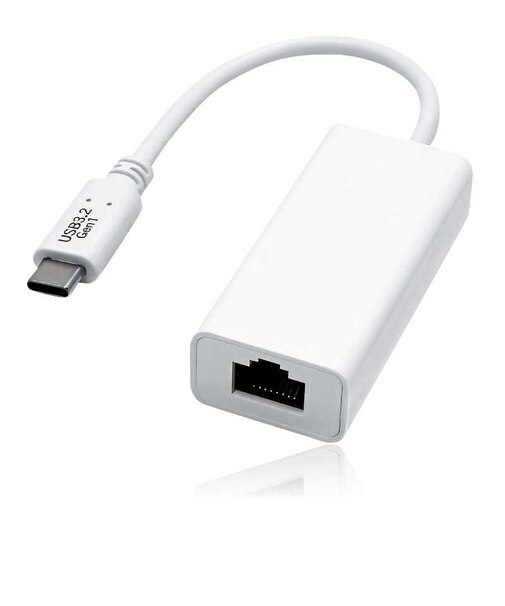 ビックアイデア　有線LANアダプター USB TYPE-C ホワイト BIMLUCU3AW