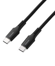 エレコム 240W PD EPR USB Type-C ケーブル 1.5m 高耐久ナイロン 断線に強い eMarker 480Mbps ブラック MPACCPES15BK