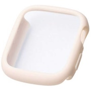 エレコム　アップルウォッチ カバー Apple Watch SE 第3 / 2世代 ［ 44mm ］ ケース 強化ガラス 10H 耐衝撃フレーム 指紋防止 飛散防止 TOUGH SLIM LITE ベージュ AW25DFCTSLBE