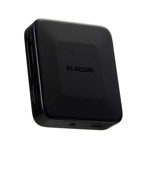 エレコム　MAGKEEP 7in1 ドッキングステーション スマホ対応/5Gbps  USB Type-C ハブ 磁力固定 持ち運び マグネットリング付 ブラック DSTN071BPBK