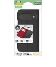 エレコム　手帳型ケース 磁石付 耐衝撃 ステッチ PMP262PLFYBK