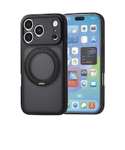 エレコム　iPhone 18 Pro ハイブリッドケース 極限 MAGKEEP スタンドマット PMA26CMGSTKCBK