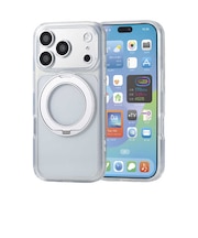 エレコム　iPhone 18 Pro ハイブリッドケース 極限 MAGKEEP スタント PMA26CMGSTKTSV
